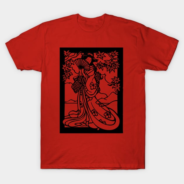 Geisha No. 2 T-Shirt by LefTEE Designs